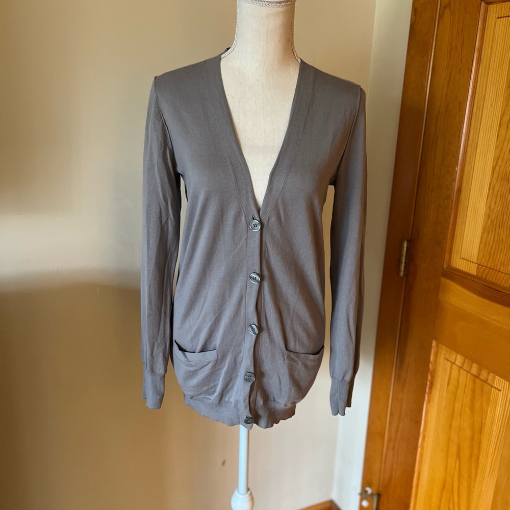 J. Crew Light Gray Cardigan NWOT